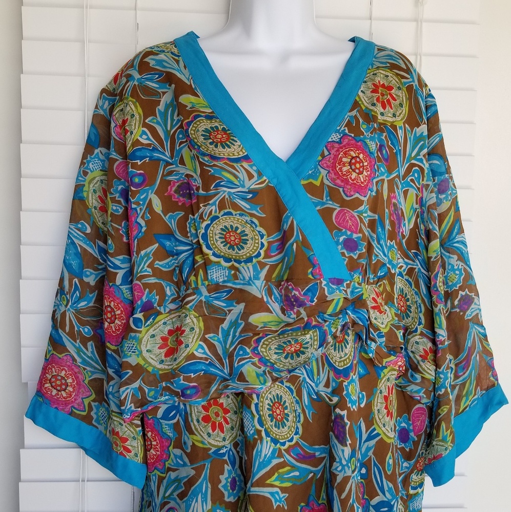Women's 3X Plus Size Silkland Blouse Top